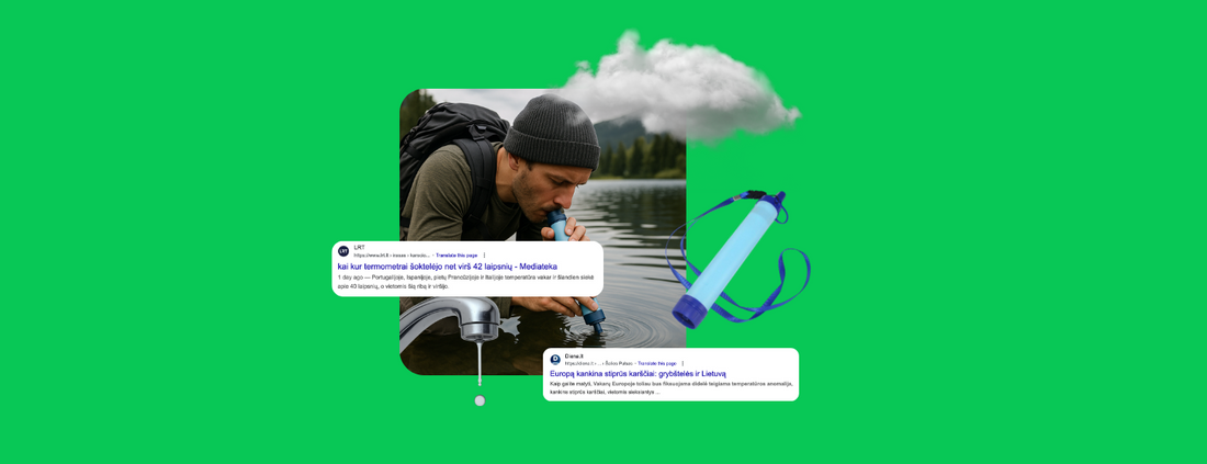 Vandens filtras – viena svarbiausių išgyvenimo priemonių